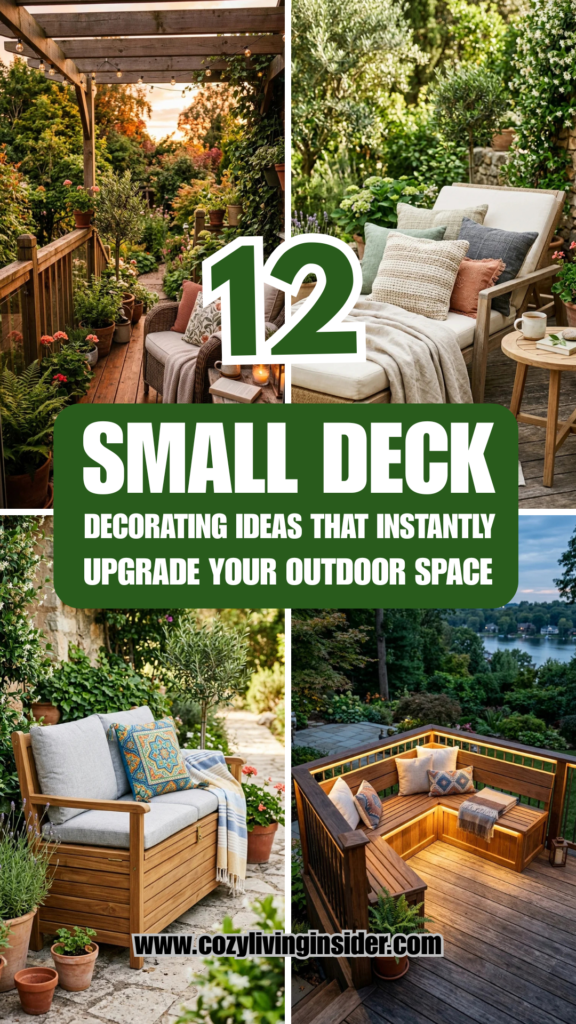12 Small Deck Decorating Ideas That Instantly Upgrade Your Outdoor Space