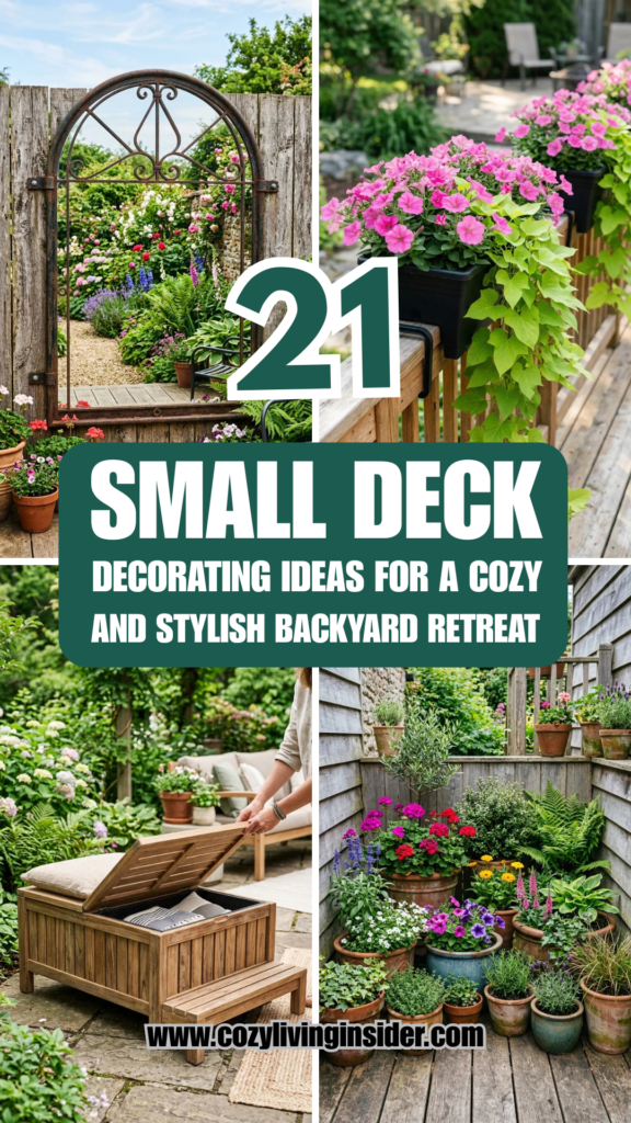 21 Small Deck Decorating Ideas for a Cozy and Stylish Backyard Retreat
