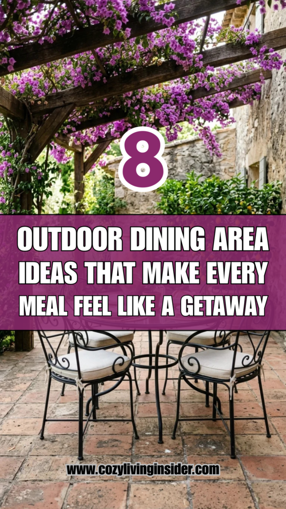 8 Outdoor Dining Area Ideas That Make Every Meal Feel Like a Getaway