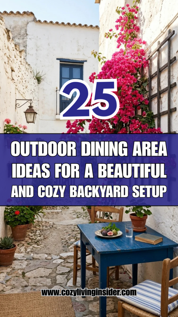 25 Outdoor Dining Area Ideas for a Beautiful and Cozy Backyard Setup