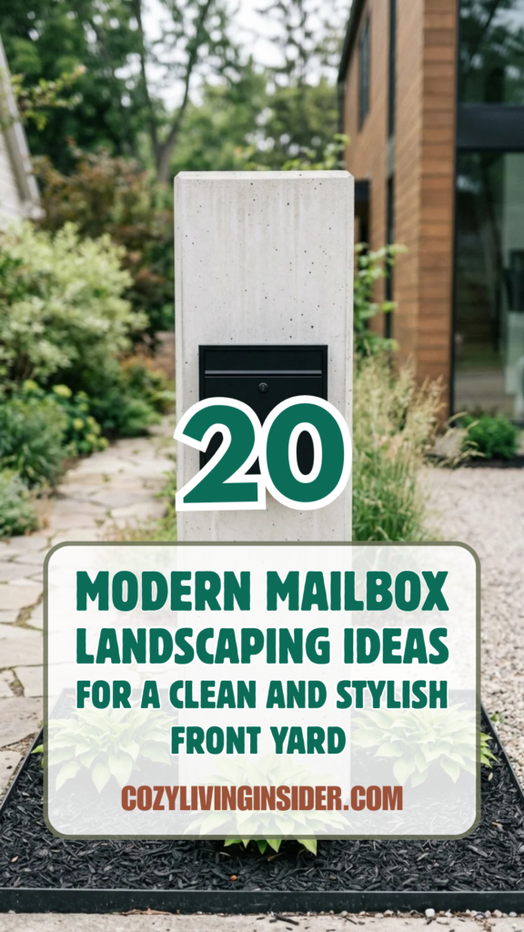 20 Modern Mailbox Landscaping Ideas for a Clean and Stylish Front Yard